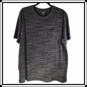 GAP - Black Spacedye Short Sleeve T-Shirt XL